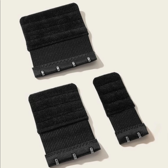 NEW 3 PK Black Bra Hook Extenders NWT - Picture 2 of 14